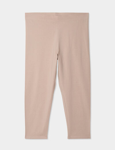 Leggings 7/8ème sable femme grande taille