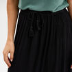 Jupe longue droite fluide noir femme