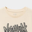 T-shirt manches courtes coton ecru gar&ccedil;on