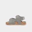 Sandales cuir boucles et scratchs Creeks gris bébé fille