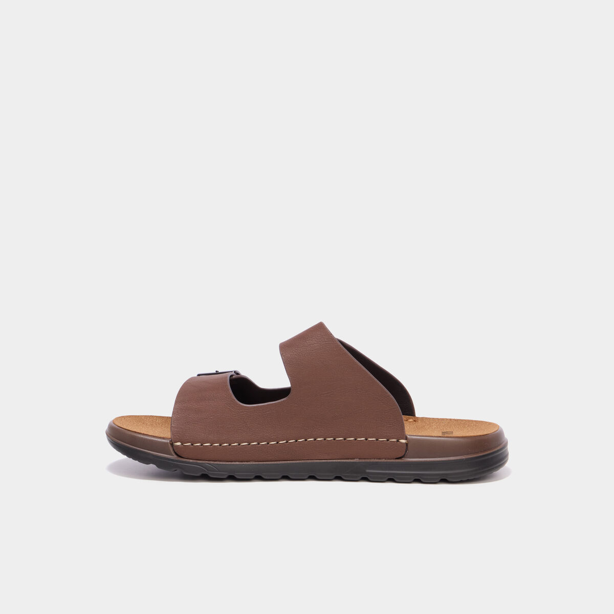 Mules avec boucles marron homme
