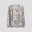 Sweat avec col rond Naruto gris femme