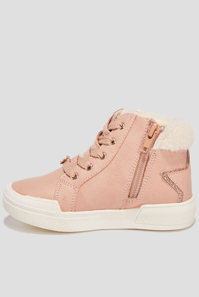Baskets Lulu Castagnette rose fille