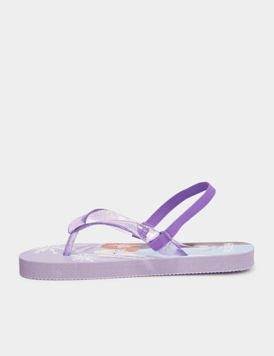 Tongs Reine des neiges parme fille