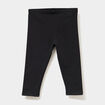 Legging doublé coton noir bébé fille