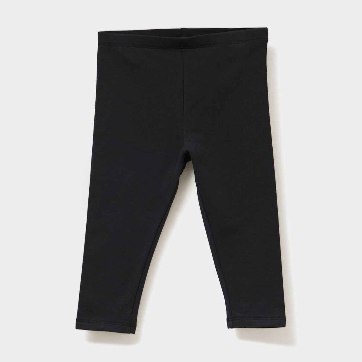 Legging doublé coton noir bébé fille