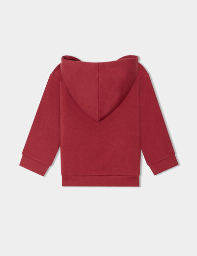 Sweat à capuche hoodie Creeks rouge foncé bébé garçon
