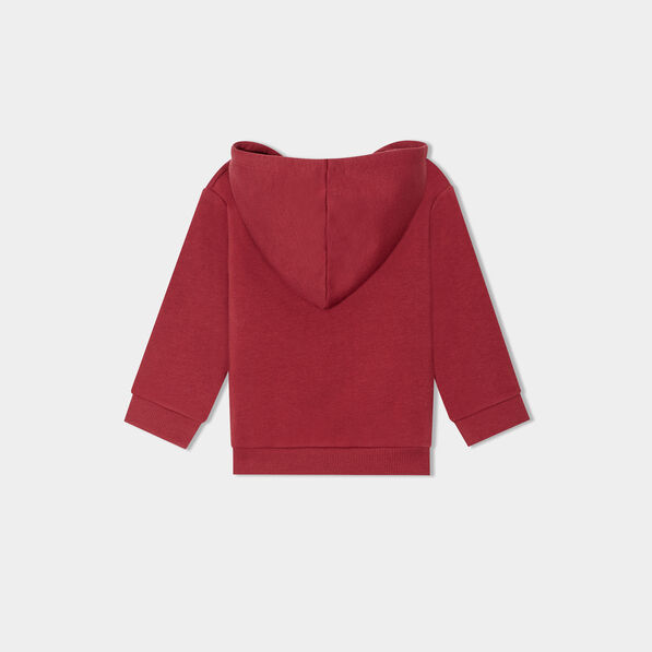 Sweat à capuche hoodie Creeks rouge foncé bébé garçon
