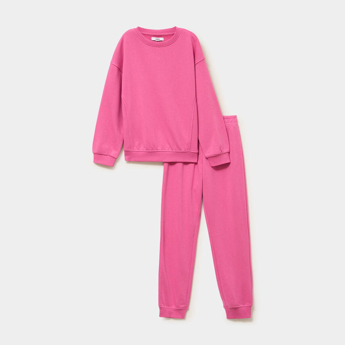 Ensemble de jogging sweat et pantalon rose fushia fille
