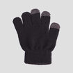 Gants avec bouts tactile noir garçon
