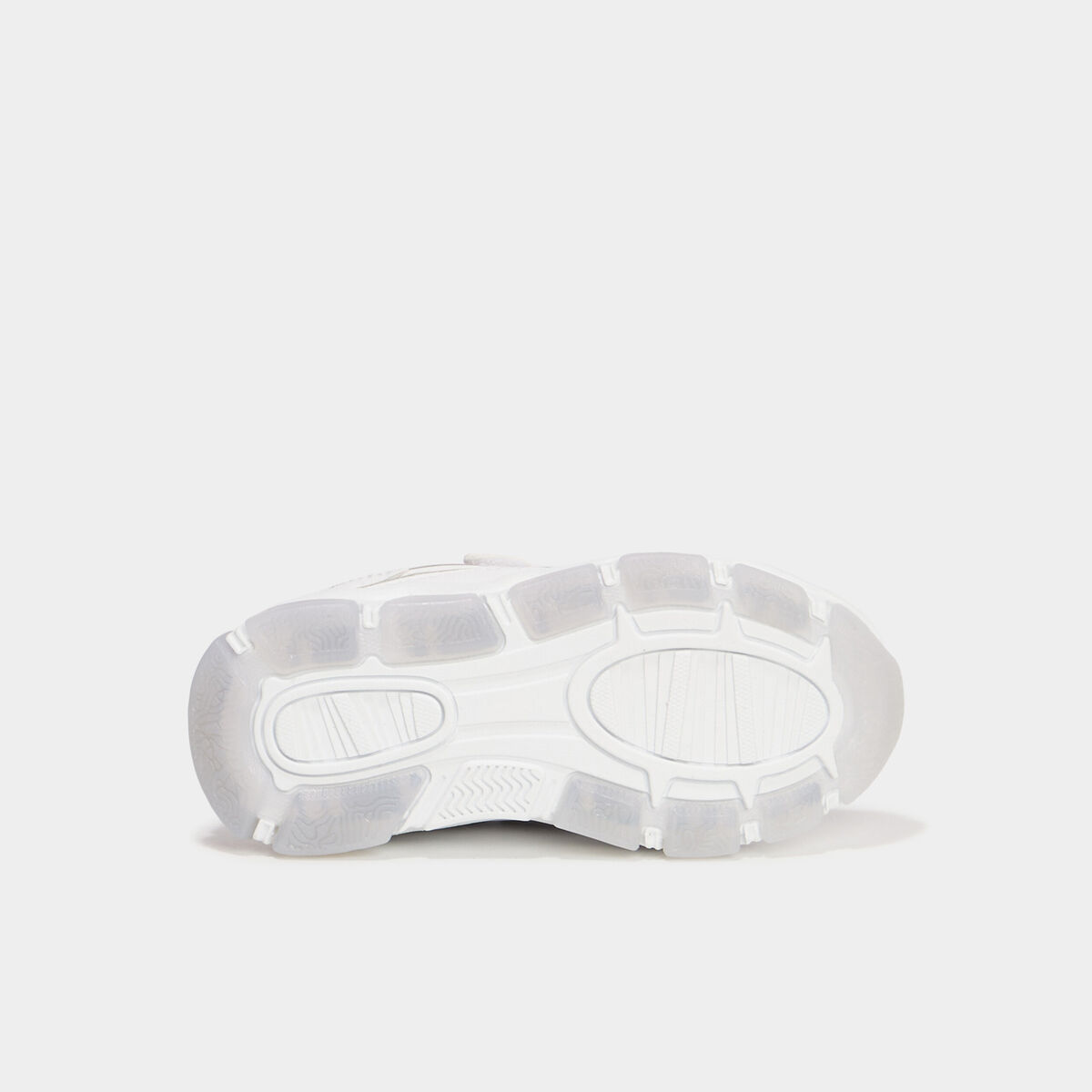 Baskets running semelles lumineuses blanc garçon