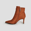 Bottines boucles et talons aiguilles marron femme