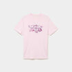 T-shirt col rond manches courtes coton rose clair homme