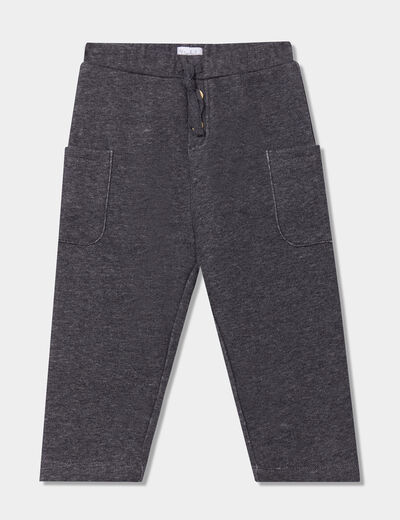 Pantalon de jogging loose gris foncé bébé garçon
