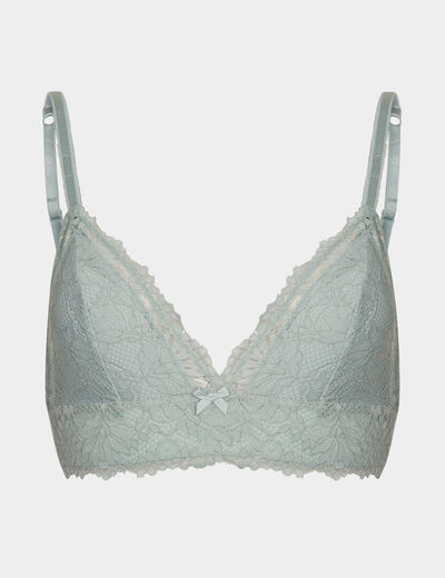 Soutien-gorge triangle paddé vert clair femme