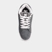 Tennis basses en cuir &agrave; lacets gris homme