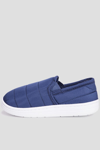 Chaussons sans gêne matelassés Creeks bleu garçon