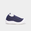 Chaussons aspect tricot semelle souple bleu marine b&eacute;b&eacute; gar&ccedil;on