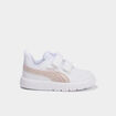 Baskets &agrave; scratchs Puma Courtflex Glitz blanc b&eacute;b&eacute; fille
