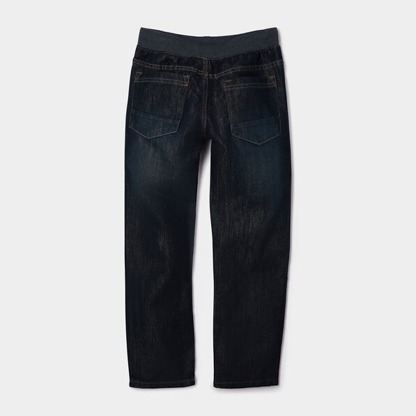 Jeans regular taille ajustable denim brut garçon