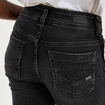 Jean flare taille basse denim noir femme