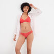 Soutien-gorge foulard paddé dentelle rose framboise femme