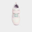 Baskets running à scratchs et paillettes rose fille