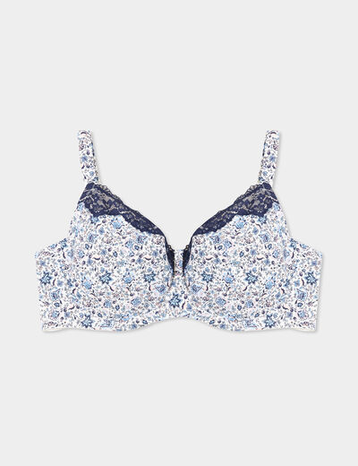 Soutien-gorge emboitant microfibre blanc femme grande taille