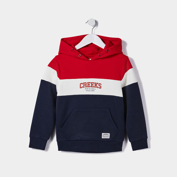 sweat a capuche hoodie 1 poche creeks bleu marine garcon Sweat à capuche hoodie 1 poche Creeks bleu marine garçon