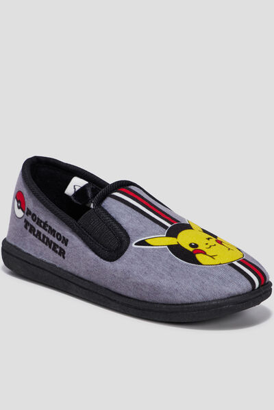 Chaussons Pokémon gris garçon