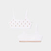 Lot 2 brassières ananas blanc fille