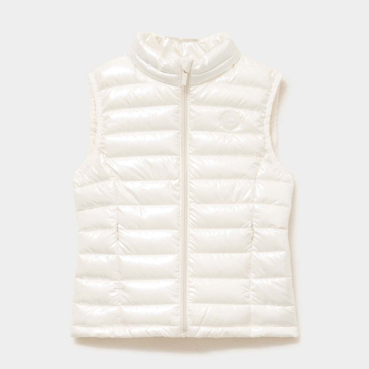 Doudoune l&eacute;g&egrave;re sans manches imperm&eacute;able blanc fille