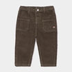 Pantalon droit velours côtelé vert kaki bébé garçon