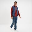 Sweat à capuche hoodie 1 poche rouge foncé homme