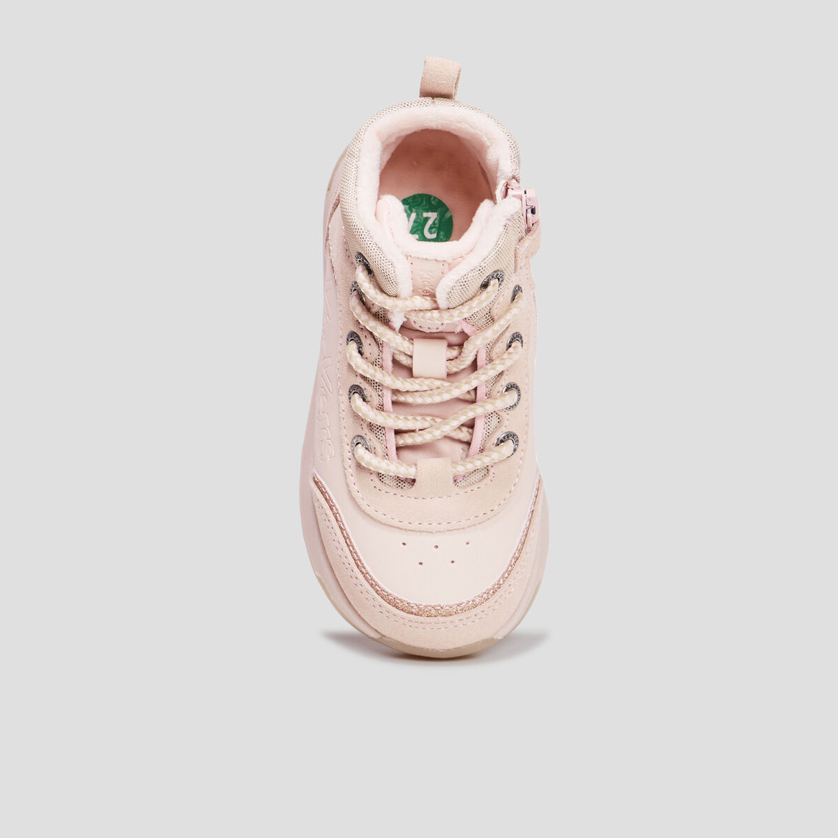 Bottines à lacets Kickers Fauna rose fille