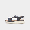 Sandales pied large Confortissimo bleu femme