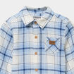 Chemise manches longues coton bleu ciel b&eacute;b&eacute; gar&ccedil;on
