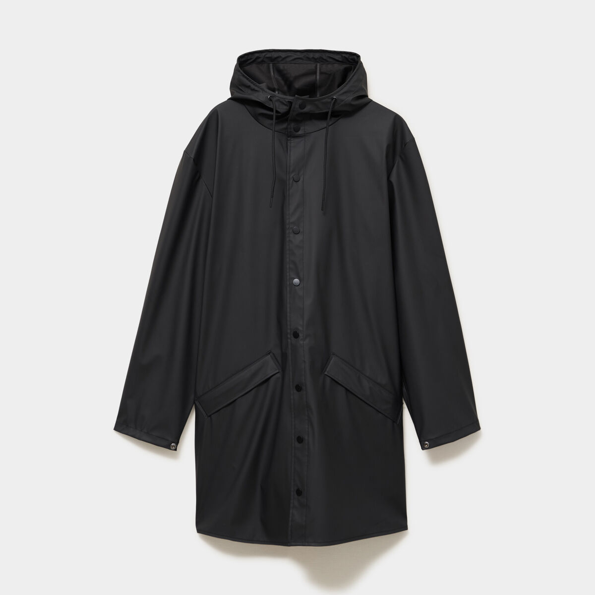 Parka imperm&eacute;able coupe-vent &agrave; capuche noir homme