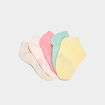 Lot 5 paires chaussettes invisibles multicolore b&eacute;b&eacute; fille