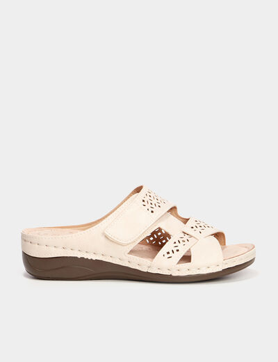 Sandales perforations Confortissimo blanc femme