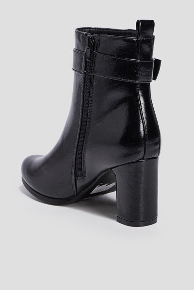 Bottines à talons noir femme