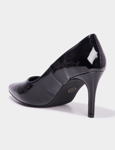 Escarpins vernis à talons Mosquitos noir femme