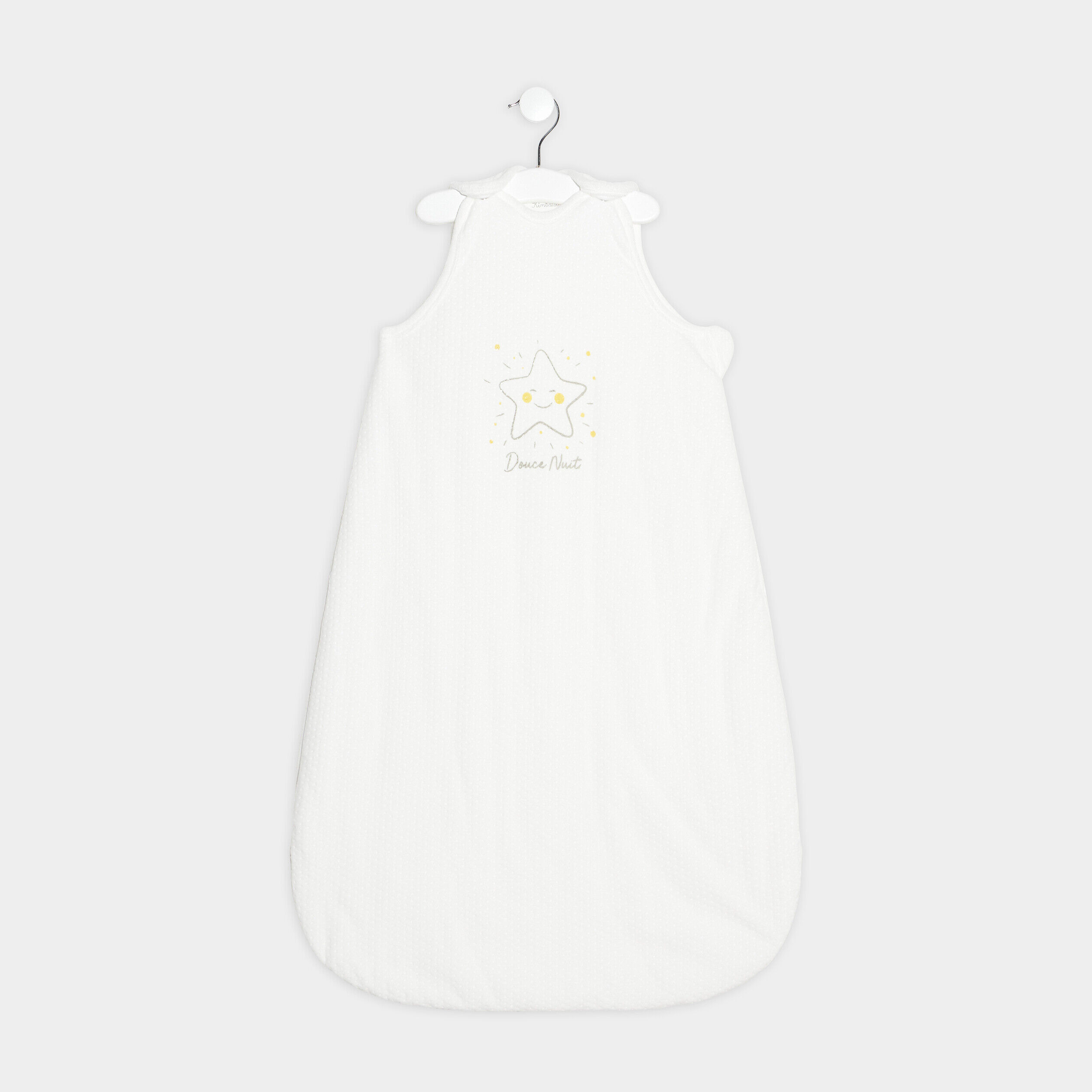 Gigoteuse zippée côté blanc bébé garçon