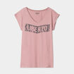 T-shirt délavé en coton Liberto parme femme