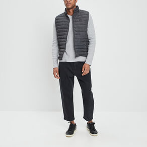 doudoune legere droite sans manches gris homme Doudoune légère droite sans manches gris homme