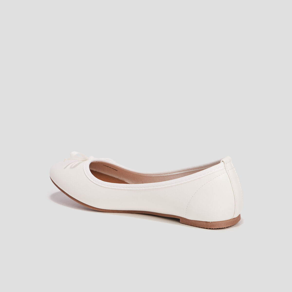 Ballerines avec noeuds blanc fille