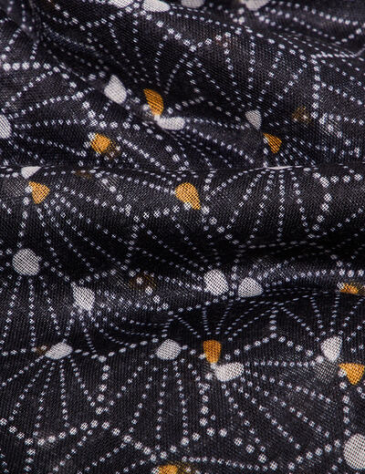 Foulard noir femme