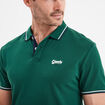 Polo avec broderie poitrine coton Creeks vert foncé homme