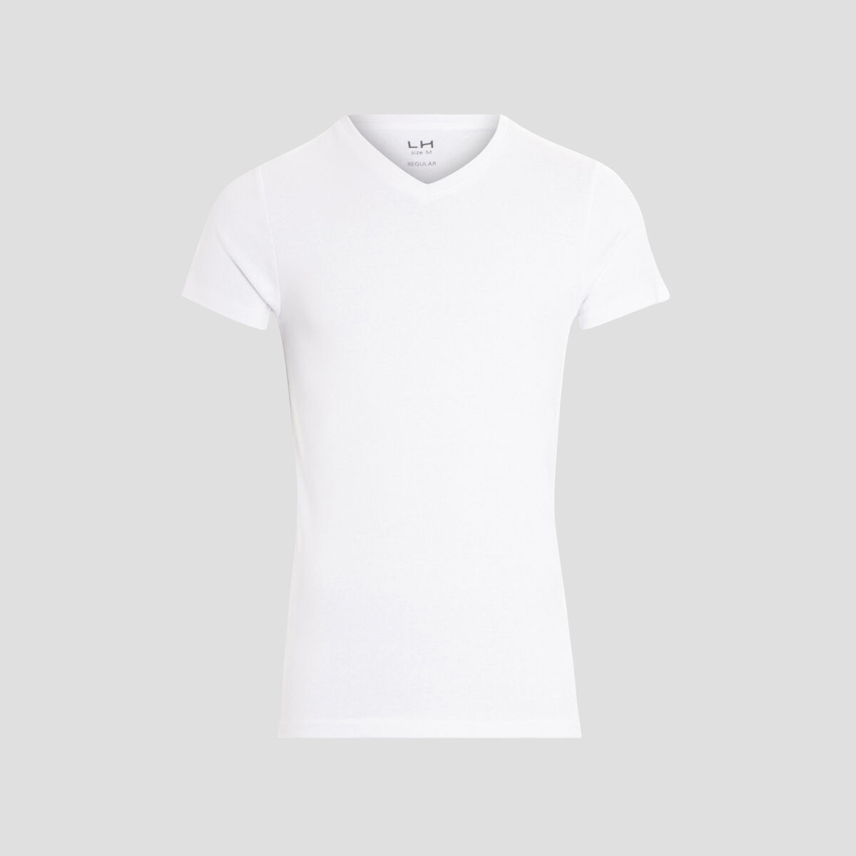 T-shirt manches courtes ajusté blanc homme