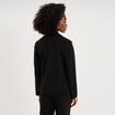 Blazer poches zipp&eacute;es manches longues noir femme